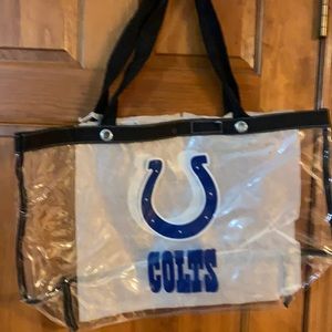New Colts Large Tote Clear NWT